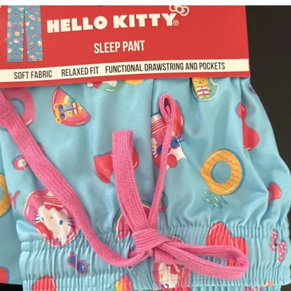 Sanrio Hello Kitty Sleep Lounge Pajama Pants with Mushrooms and Flowers XL